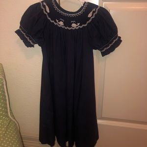 Smocked dress 3t whale